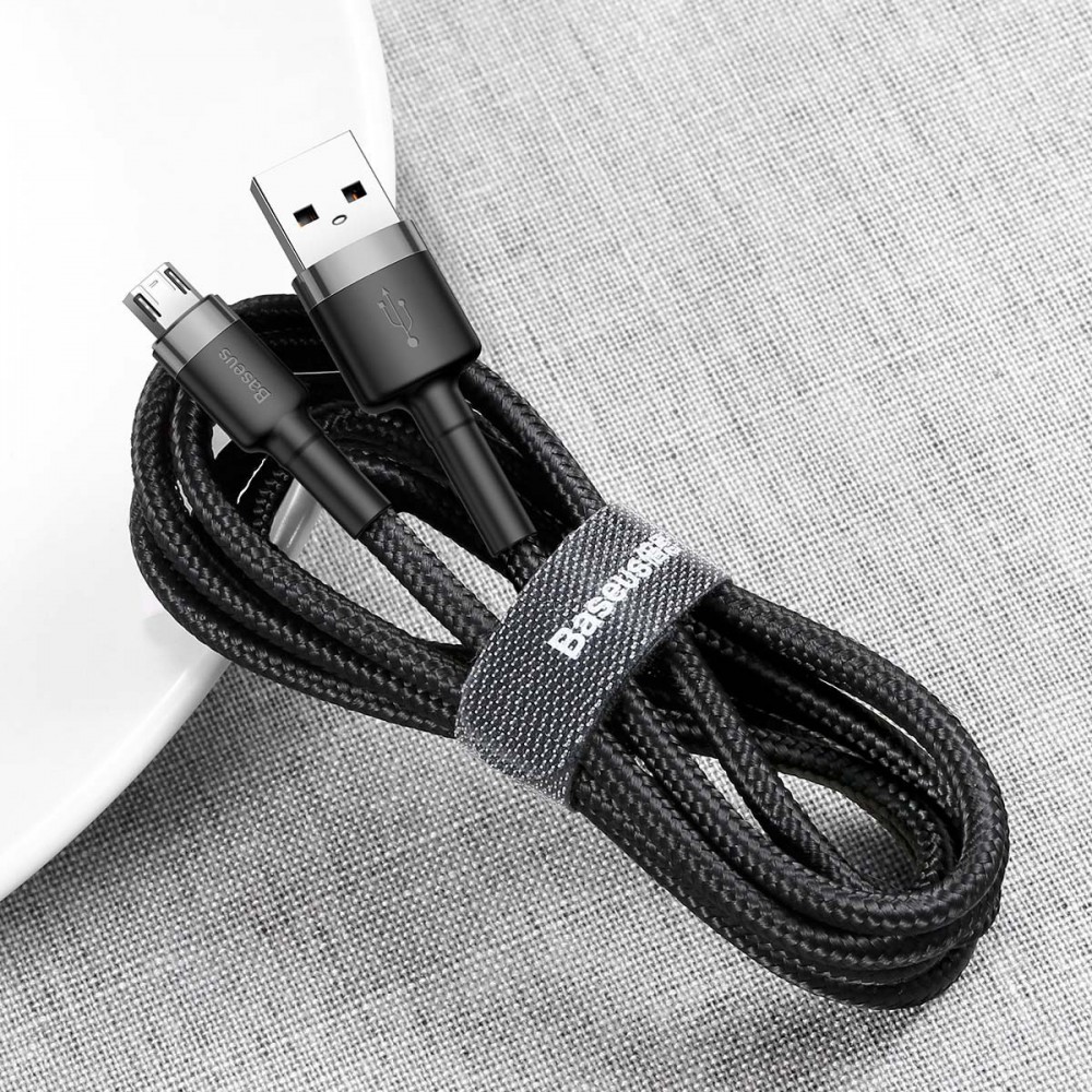 Дата кабель Baseus Cafule MicroUSB Cable 2.4A (1m) (CAMKLF-B)