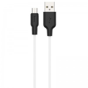 Дата кабель Hoco X21 Plus Silicone MicroUSB Cable (1m)