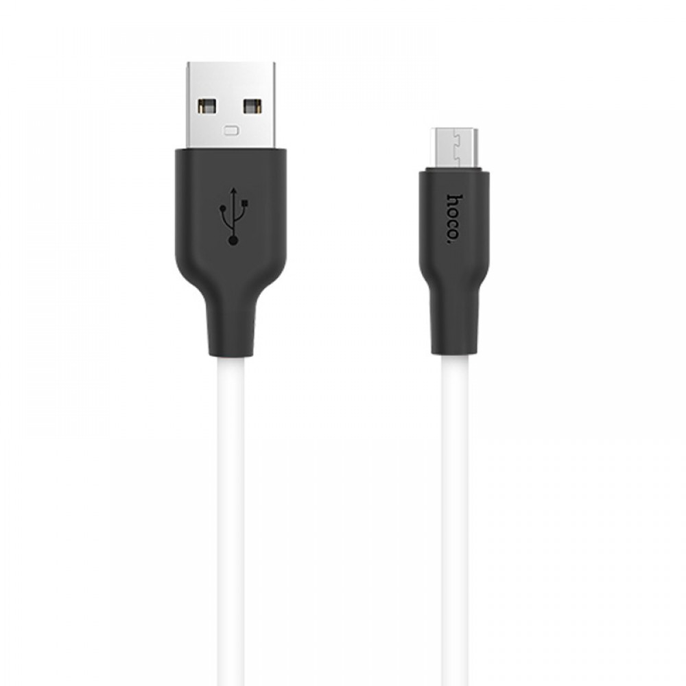 Дата кабель Hoco X21 Plus Silicone MicroUSB Cable (1m)