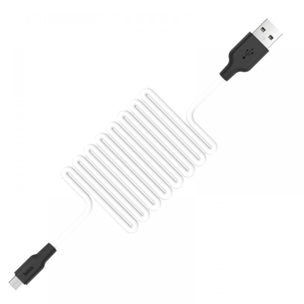 Дата кабель Hoco X21 Plus Silicone MicroUSB Cable (1m)