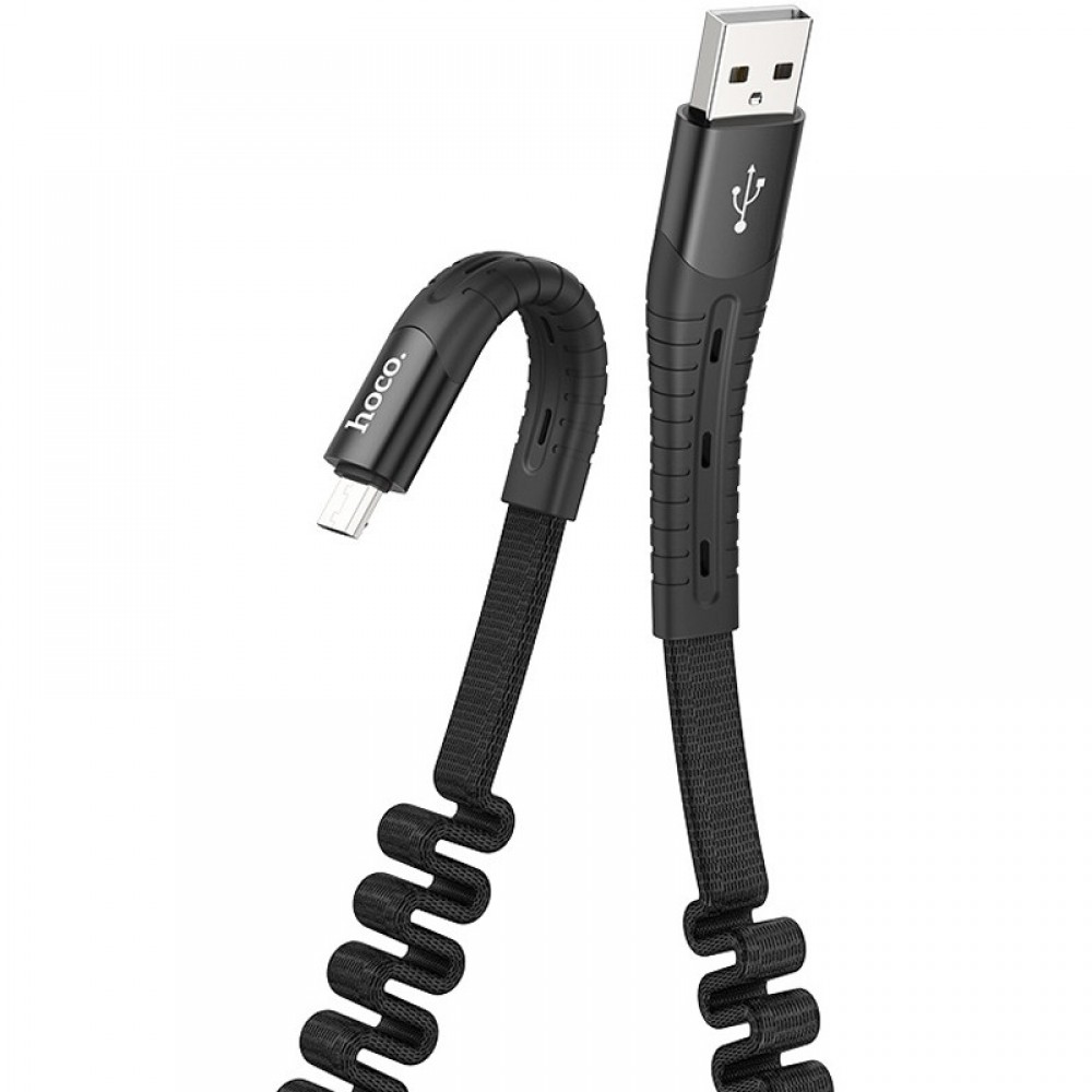 Дата кабель Hoco U78 "Cotton treasure elastic" MicroUSB (1.2М)