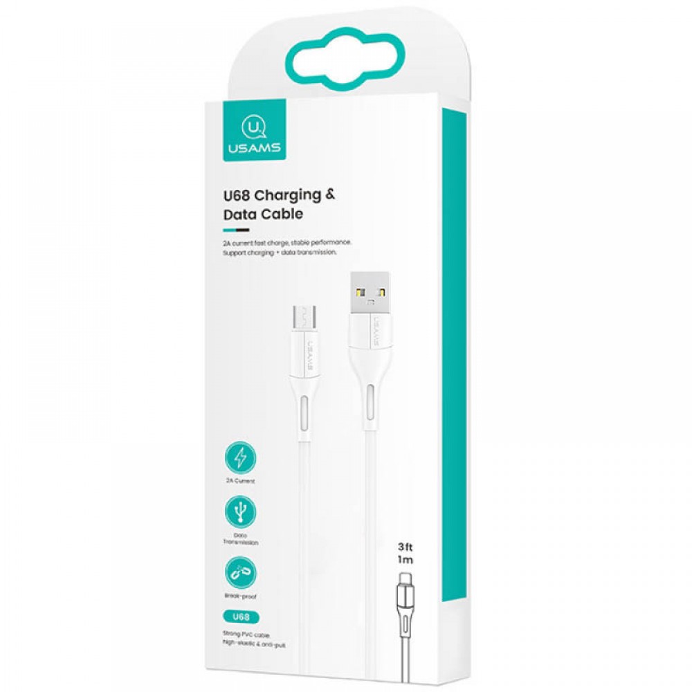 Дата кабель USAMS US-SJ502 U68 USB to MicroUSB (1m)