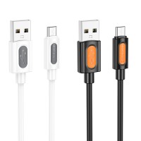 Дата кабель Borofone BX114 Structure USB to MicroUSB 2.4A (1m)