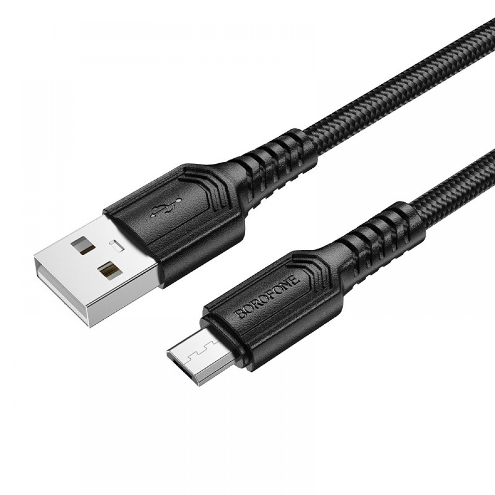 Дата кабель Borofone BX116 Certain USB to MicroUSB 2.4A (1m)