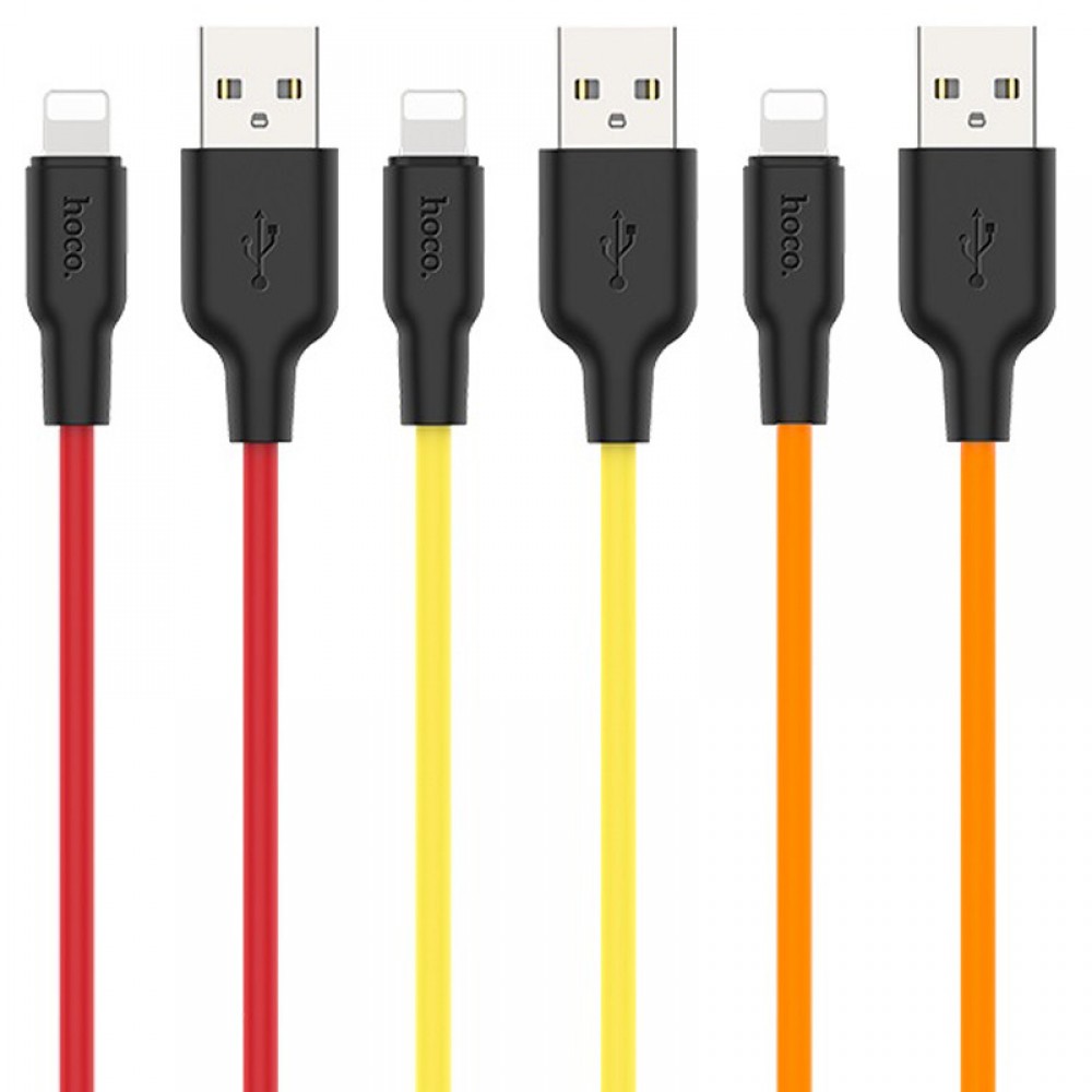 Дата кабель Hoco X21 Plus Silicone Lightning Cable (1m) Дата кабель Hoco X21 Plus Silicone Lightning Cable (1m)
