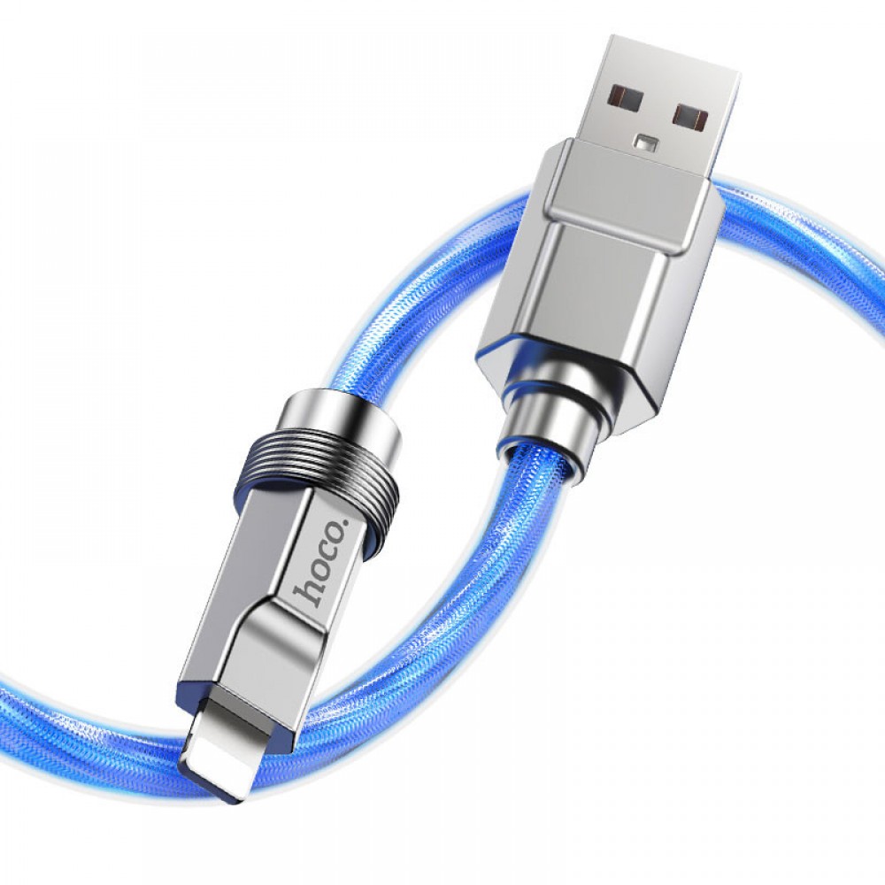 Дата кабель Hoco U113 Solid 2.4A USB to Lightning (1m)