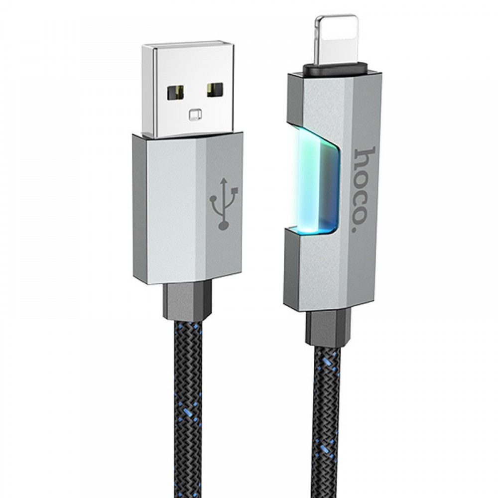 Дата кабель Hoco U123 Regent colorful 2.4A USB to Lightning (1.2m)