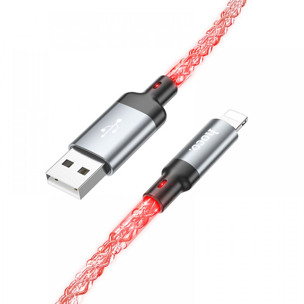 Дата кабель Hoco U112 Shine 2.4A USB to Lightning (1m)