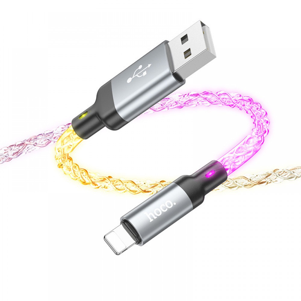Дата кабель Hoco U112 Shine 2.4A USB to Lightning (1m)