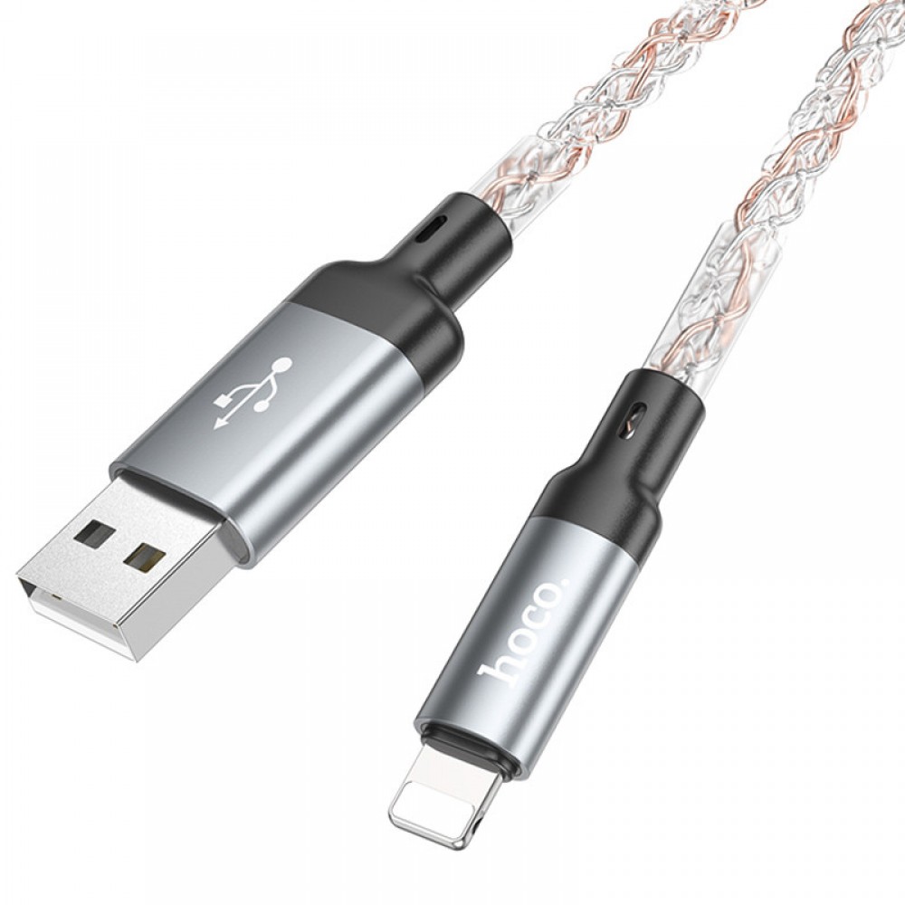 Дата кабель Hoco U112 Shine 2.4A USB to Lightning (1m)