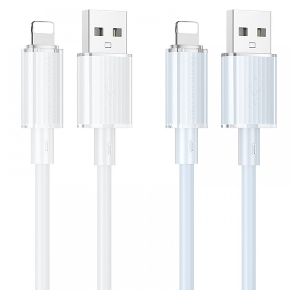 Дата кабель Borofone BX112 Lemon USB to Lightning 2.4A (1m)