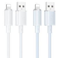 Дата кабель Borofone BX112 Lemon USB to Lightning 2.4A (1m)