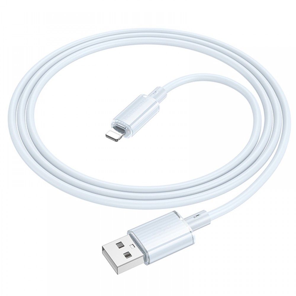 Дата кабель Borofone BX112 Lemon USB to Lightning 2.4A (1m)