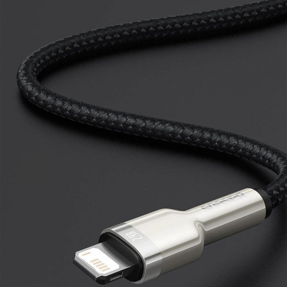 Дата кабель Baseus Cafule Series Metal USB to Lightning 2.4A (1m) (CALJK-A0)