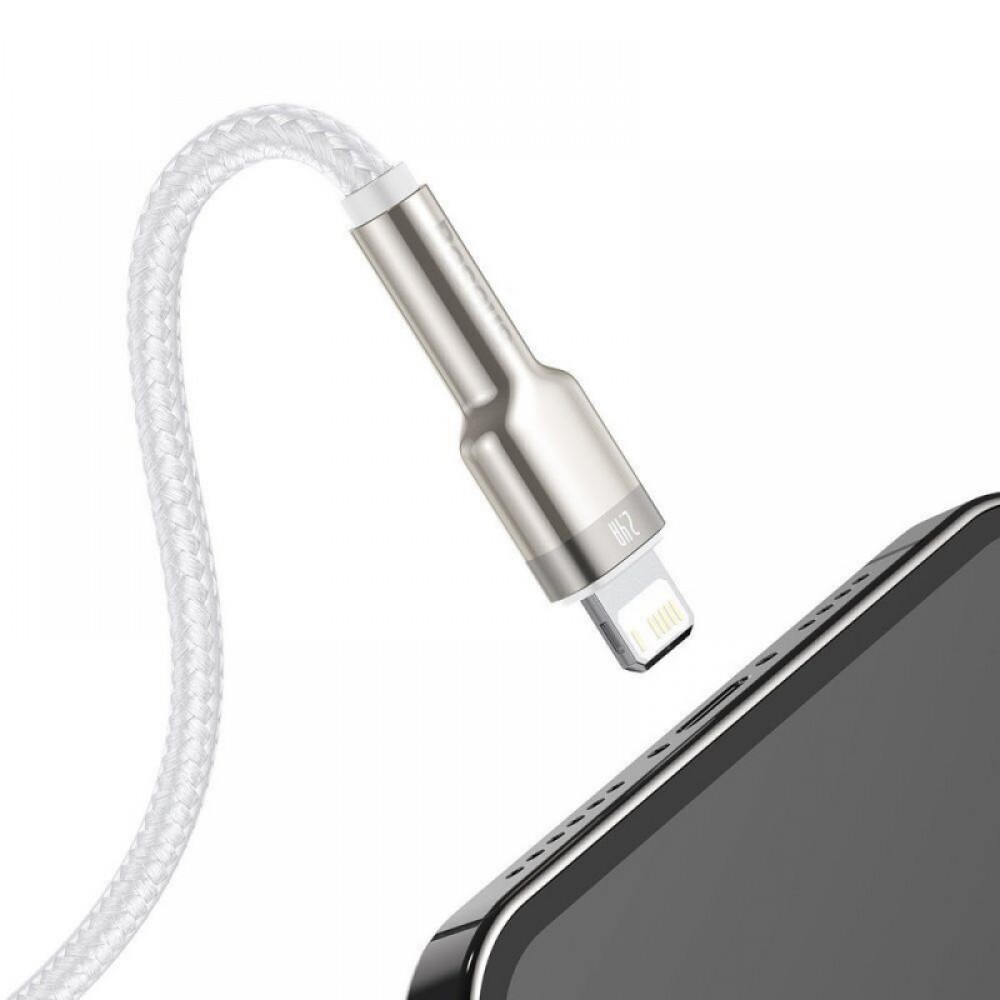 Дата кабель Baseus Cafule Series Metal USB to Lightning 2.4A (1m) (CALJK-A0)
