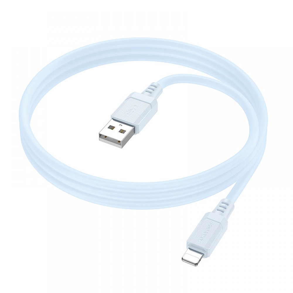 Дата кабель Borofone BX115 Lotto USB to Lightning 2.4A (1m)