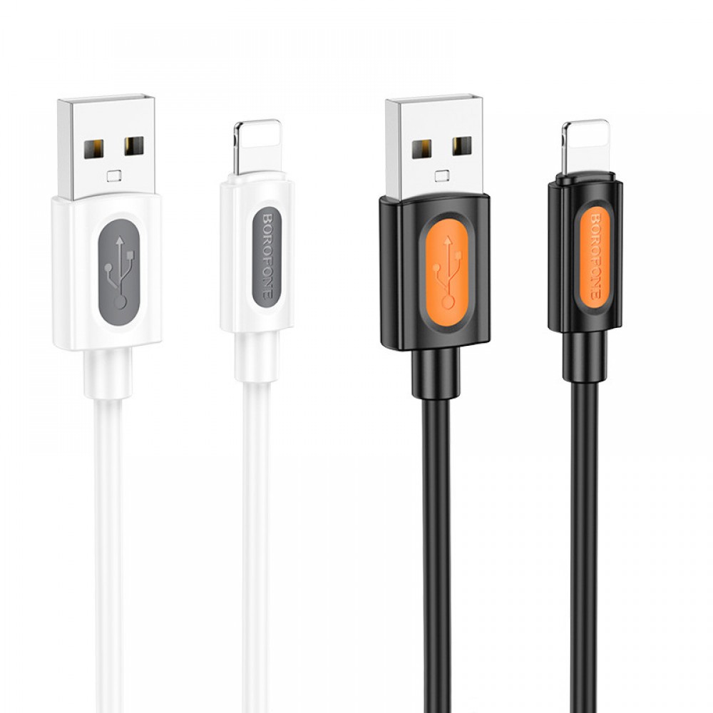 Дата кабель Borofone BX114 Structure USB to Lightning 2.4A (1m)