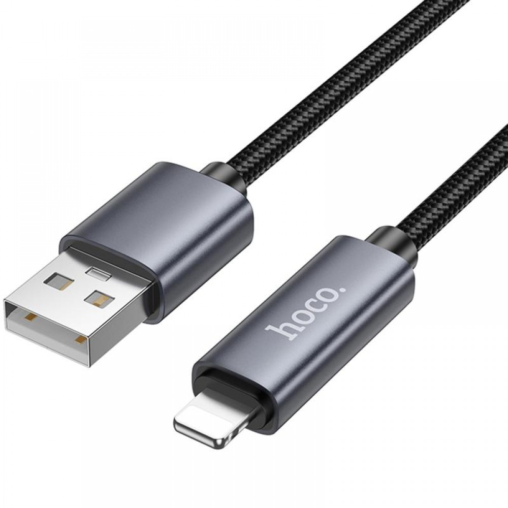 Дата кабель Hoco X112 Favor with display USB to Lightning 2.4A (1m) Дата кабель Hoco X112 Favor with display USB to Lightning 2.4A (1m)