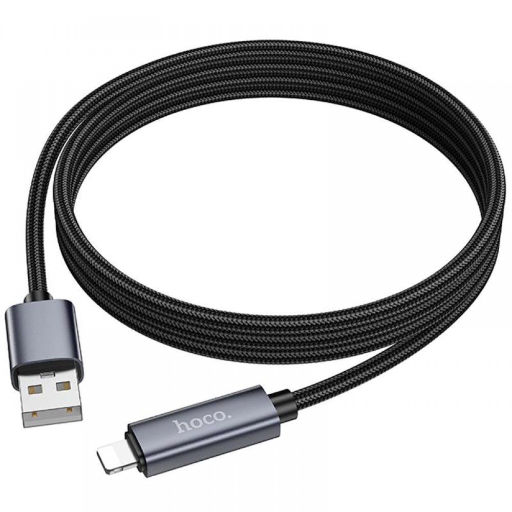 Дата кабель Hoco X112 Favor with display USB to Lightning 2.4A (1m) Дата кабель Hoco X112 Favor with display USB to Lightning 2.4A (1m)