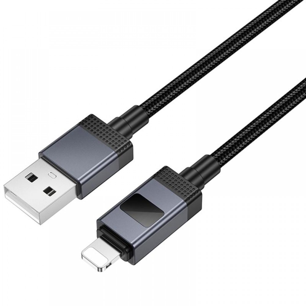 Дата кабель Hoco X118 Generous with display USB to Lightning 2.4A (1m) Дата кабель Hoco X118 Generous with display USB to Lightning 2.4A (1m)