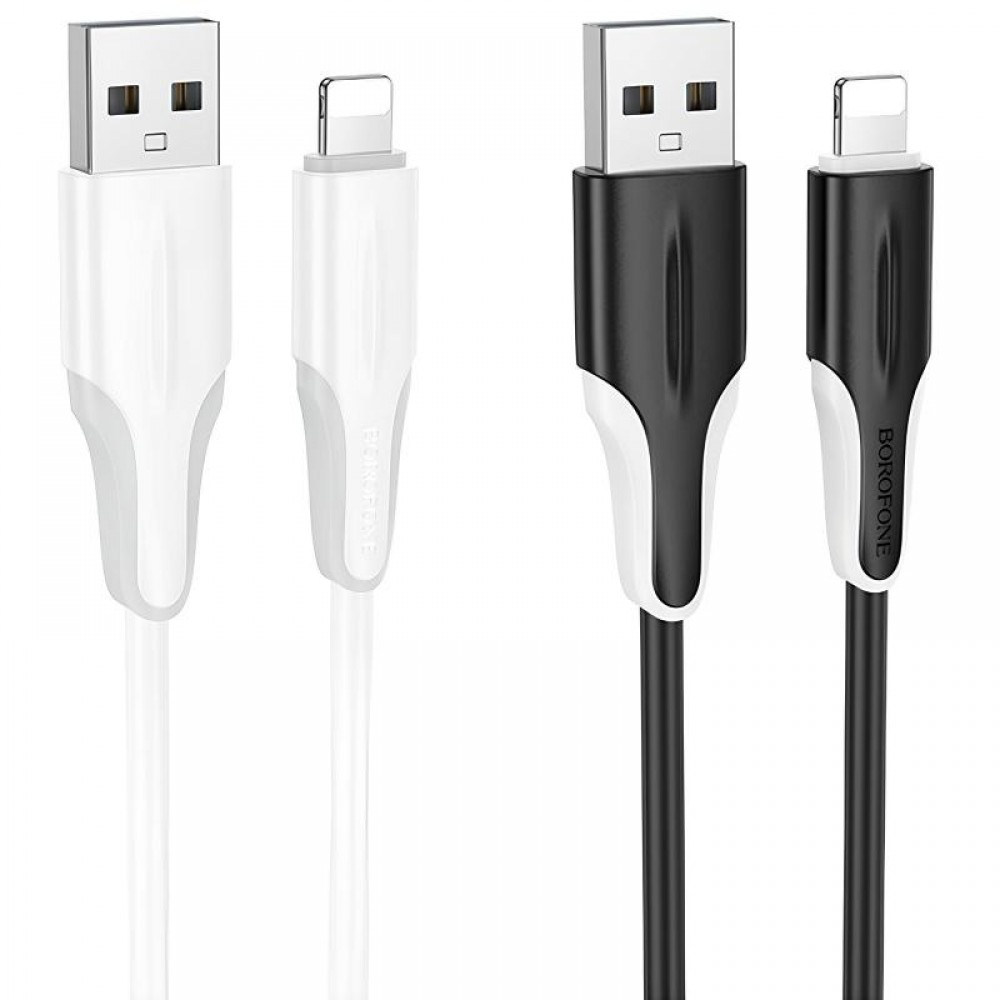 Дата кабель Borofone BX119 New USB to Lightning 2.4A (1m)