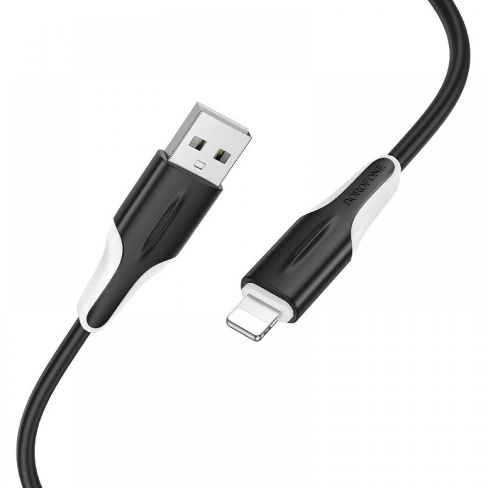 Дата кабель Borofone BX119 New USB to Lightning 2.4A (1m)