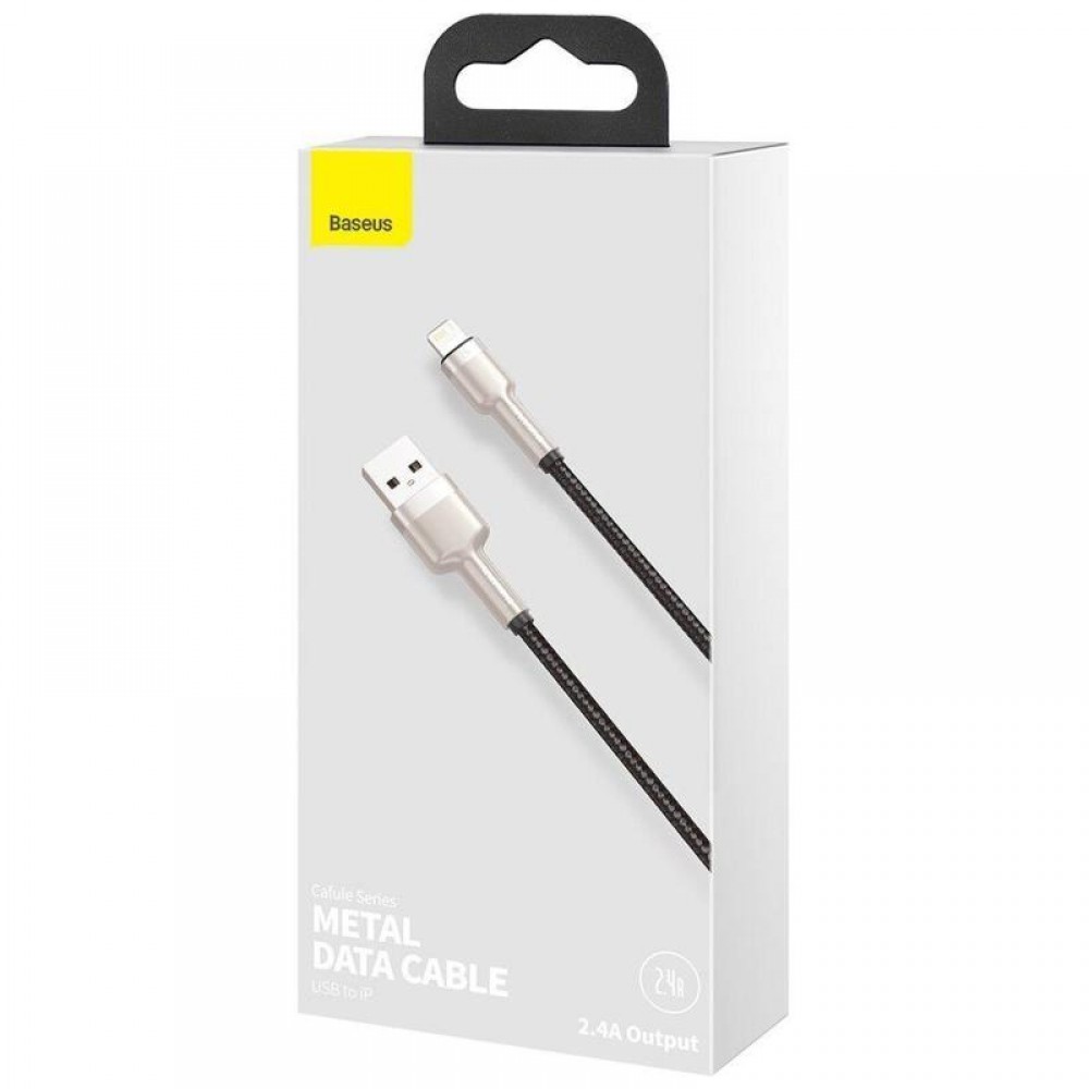 Дата кабель Baseus Cafule Series Metal USB to Lightning 2.4A (0.25m) (CALJK-0)