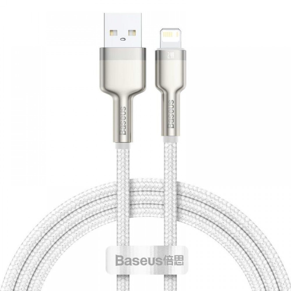 Дата кабель Baseus Cafule Series Metal USB to Lightning 2.4A (2m) (CALJK-B0)