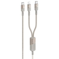 Дата кабель Hoco U139 Type-C to Lightning/Type-C 100W (1.2m)