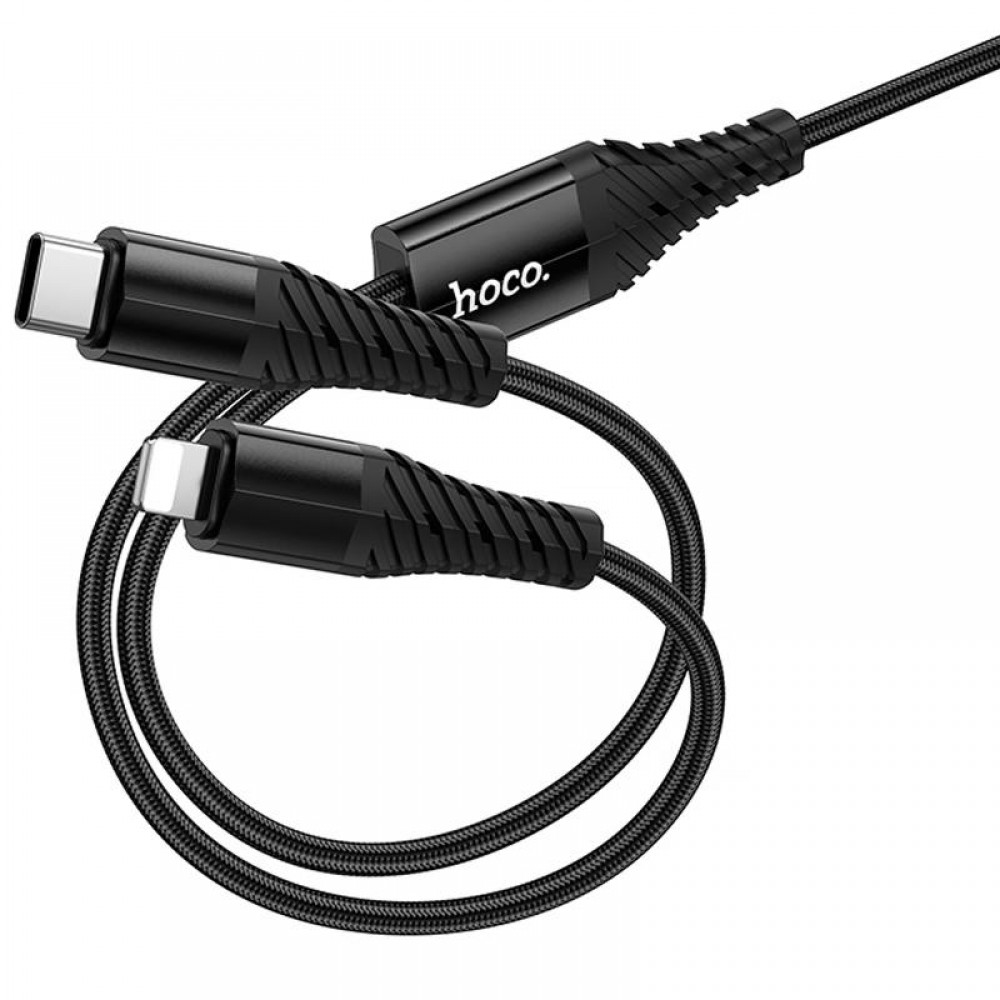 Дата кабель Hoco X123 Victory 2in1 Type-C to Lightning/Type-C 3A (1m)