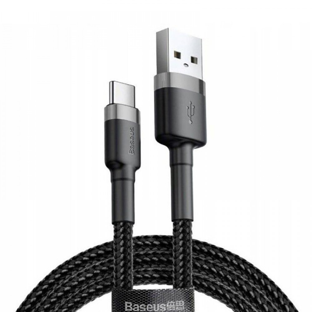 Дата кабель Baseus Cafule Type-C Cable 3A (1m) (CATKLF-B)