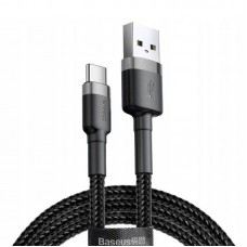 Дата кабель Baseus Cafule Type-C Cable 3A (1m) (CATKLF-B)