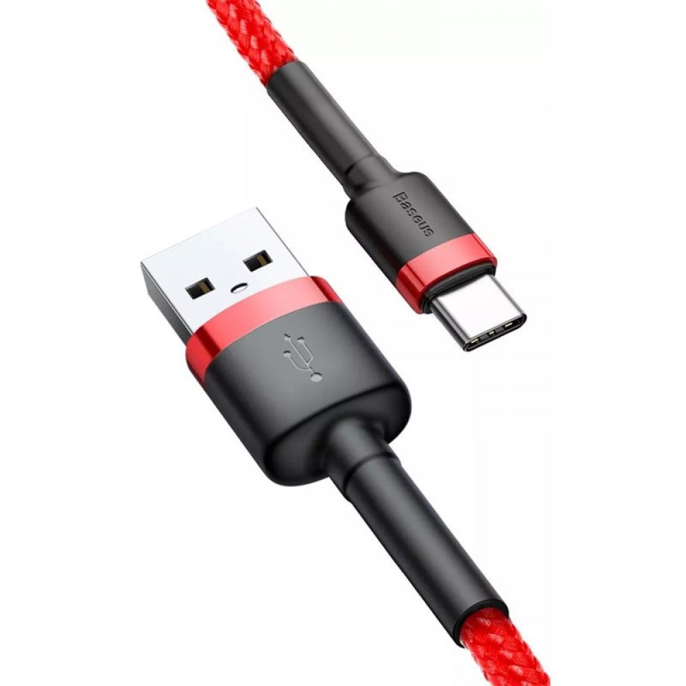 Дата кабель Baseus Cafule Type-C Cable 2A (2m) (CATKLF-C)