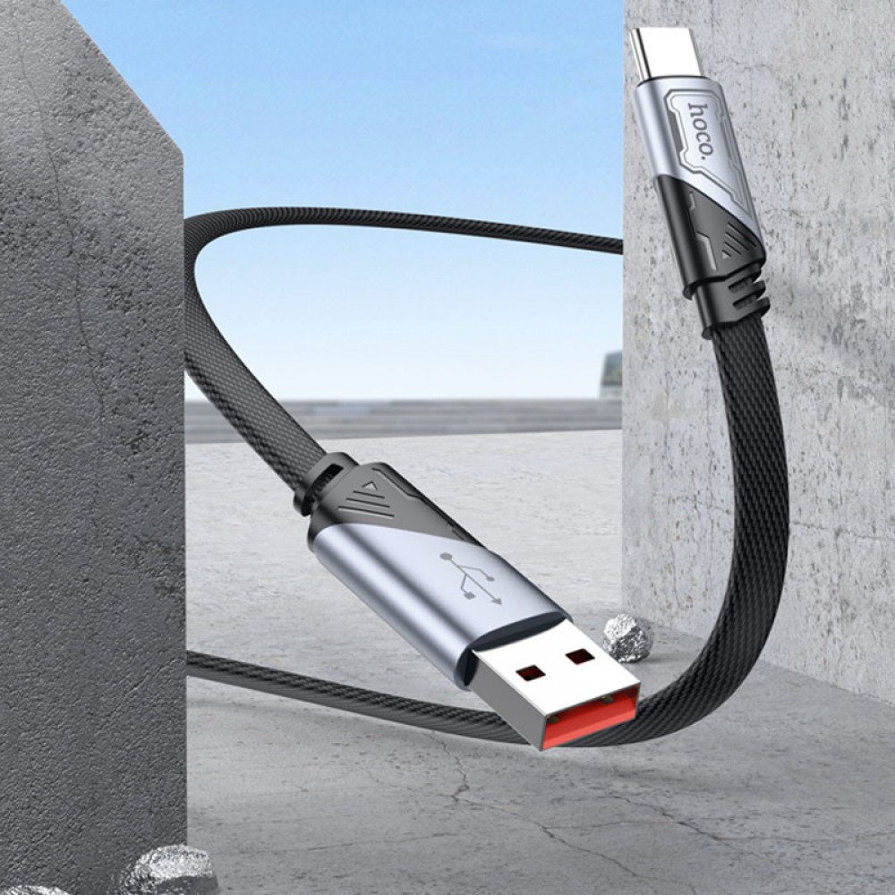 Дата кабель Hoco U119 Machine charging data USB to Type-C 5A (1.2m)