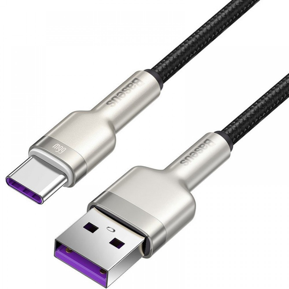 Дата кабель Baseus Cafule Metal Data USB to Type-C 66W (1m) (CAKF00010)