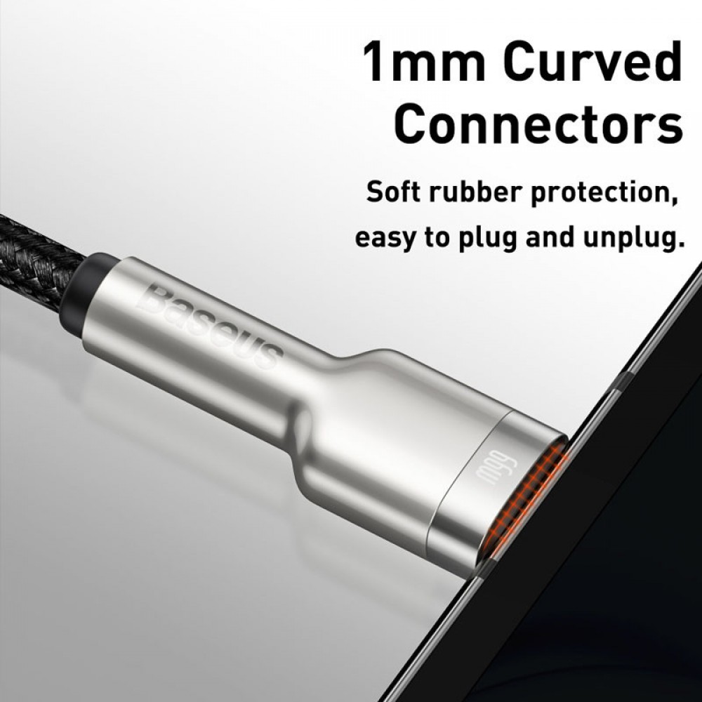 Дата кабель Baseus Cafule Metal Data USB to Type-C 66W (1m) (CAKF00010)