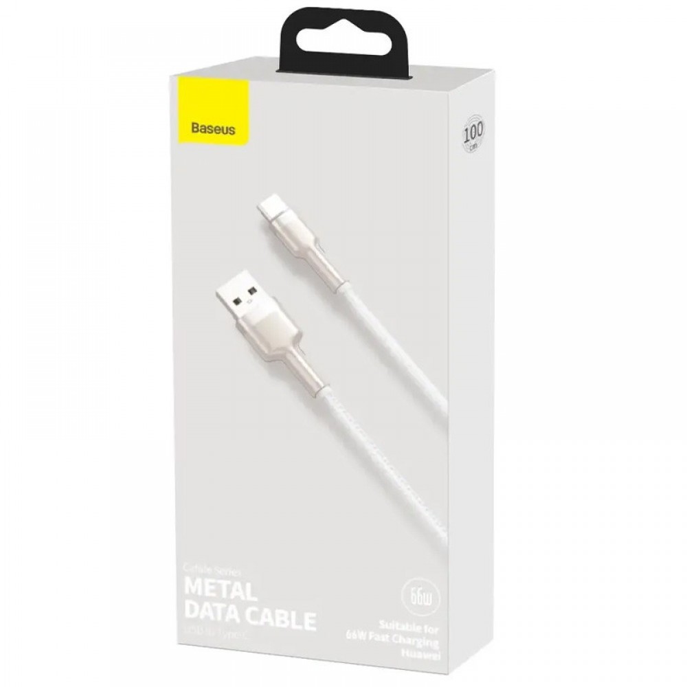 Дата кабель Baseus Cafule Metal Data USB to Type-C 66W (1m) (CAKF00010)