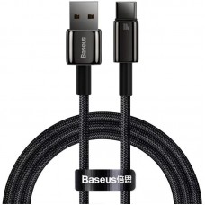 Дата кабель Baseus Tungsten Gold USB to Type-C Cable 100W (1m) (CAWJ00000)