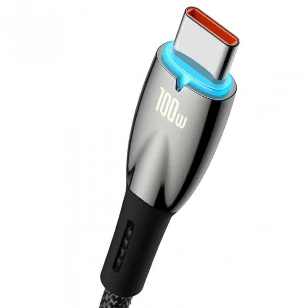 Дата кабель Baseus Glimmer Series Fast Charging Data Cable USB to Type-C 100W 2m (CADH00050)