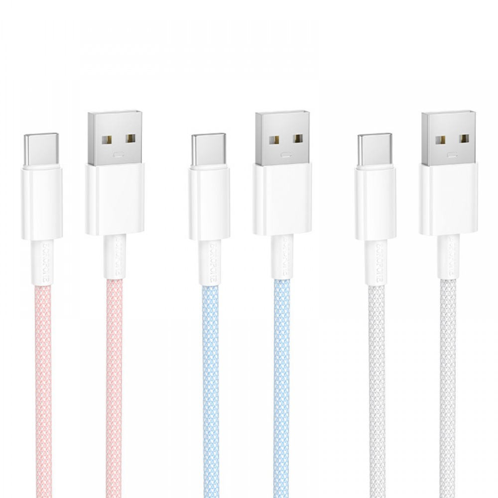 Дата кабель Borofone BX117 Source USB to Type-C 3A (1m)