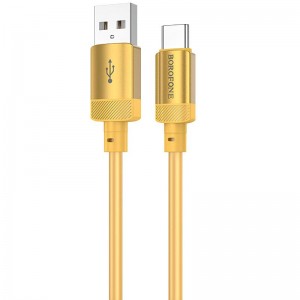 Дата кабель Borofone BX108 Start silicone USB to Type-C 3A (1m)