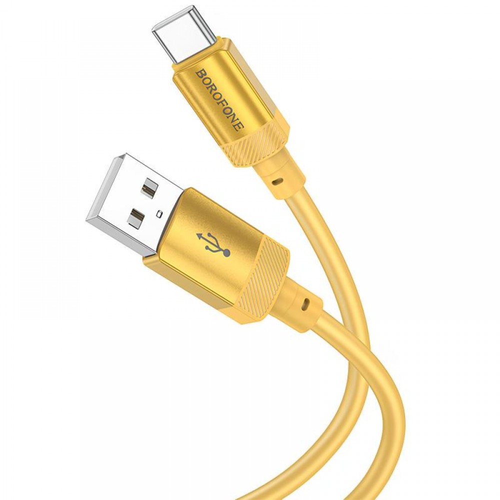 Дата кабель Borofone BX108 Start silicone USB to Type-C 3A (1m)