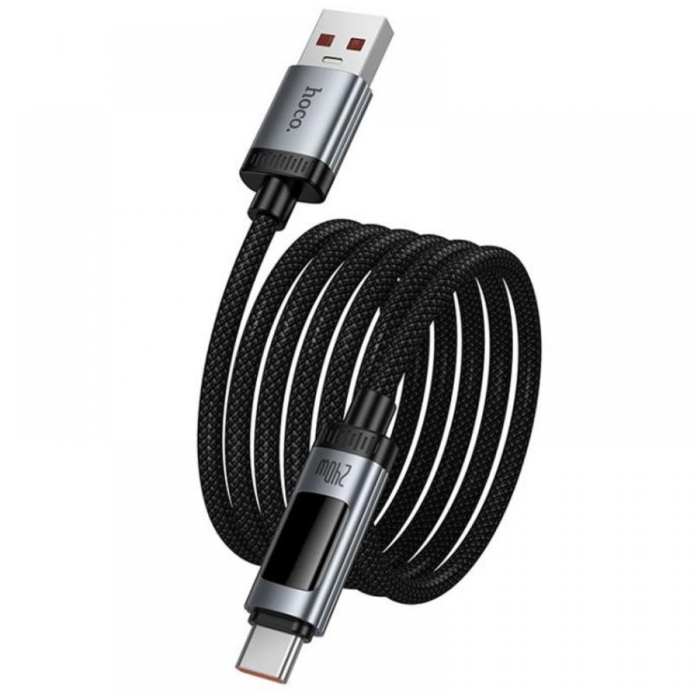 Дата кабель Hoco U148 Lord with display USB to Type-C 100W (1.2m)