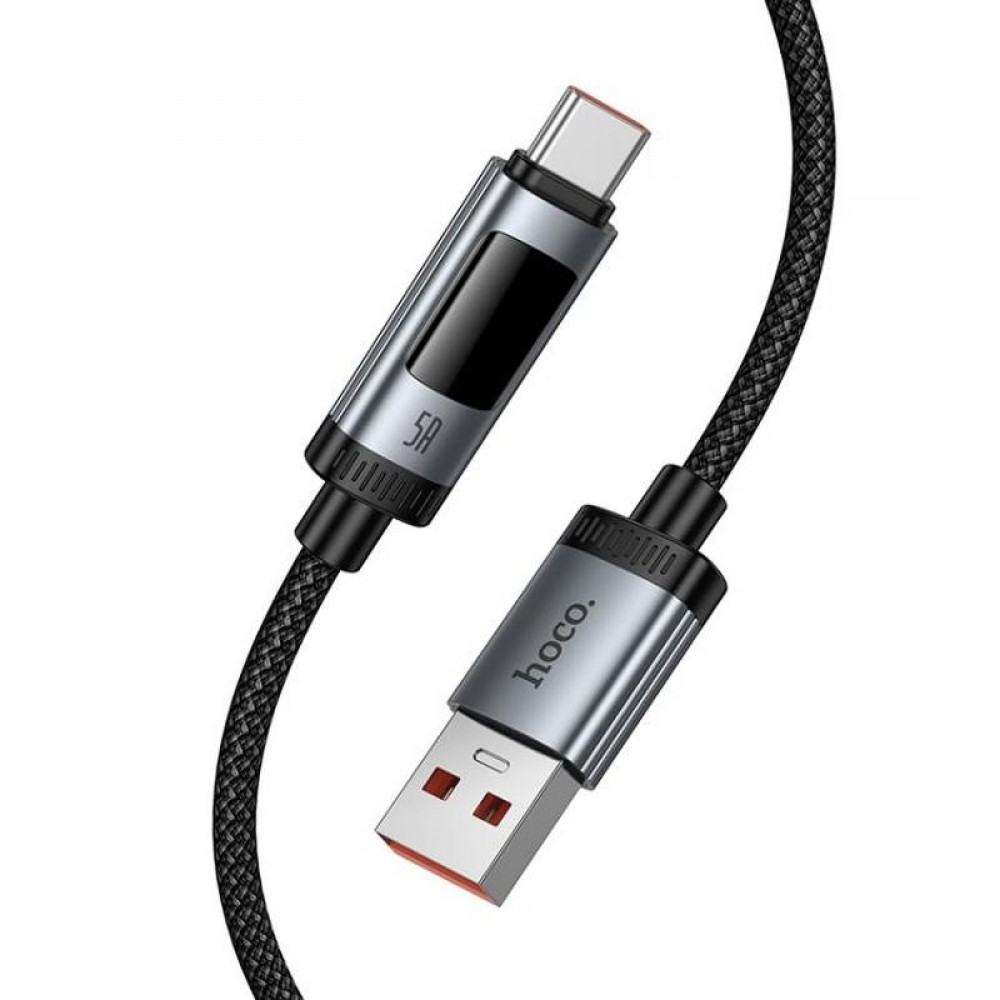 Дата кабель Hoco U148 Lord with display USB to Type-C 100W (1.2m)