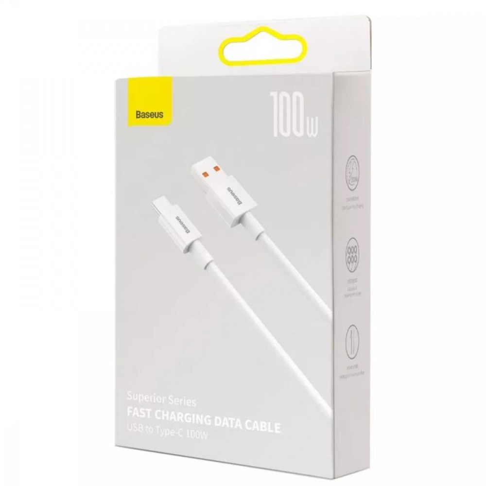 Дата кабель Baseus Superior Series Fast Charging USB to Type-C 100W (1.5m) (P10320102214)