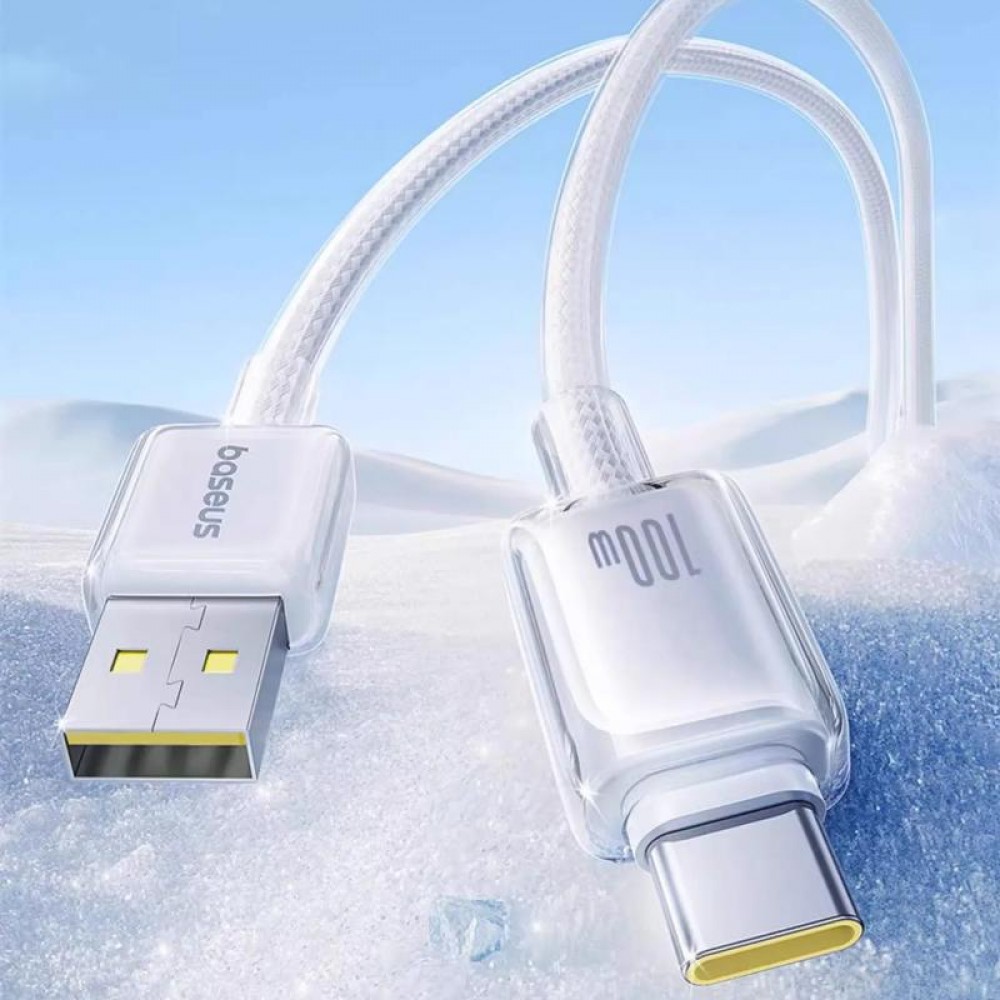 Дата кабель Baseus Crystal USB to Type-C 100W (2m) (E04279) Дата кабель Baseus Crystal USB to Type-C 100W (2m) (E04279)