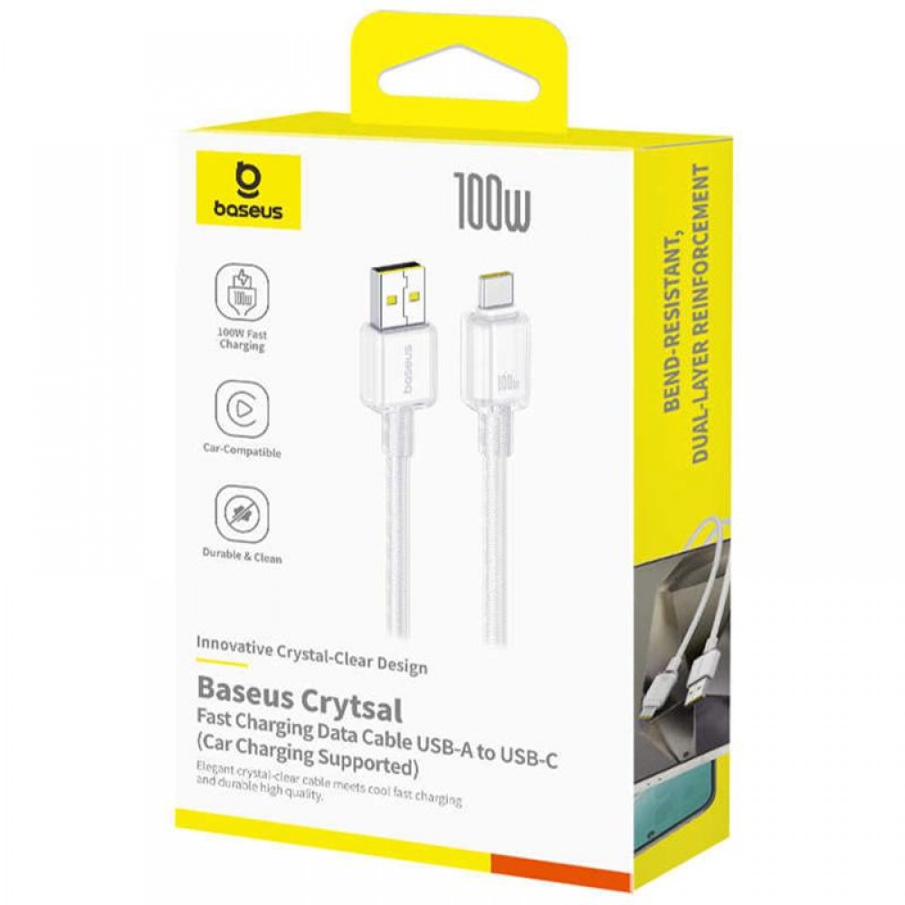 Дата кабель Baseus Crystal USB to Type-C 100W (2m) (E04279) Дата кабель Baseus Crystal USB to Type-C 100W (2m) (E04279)