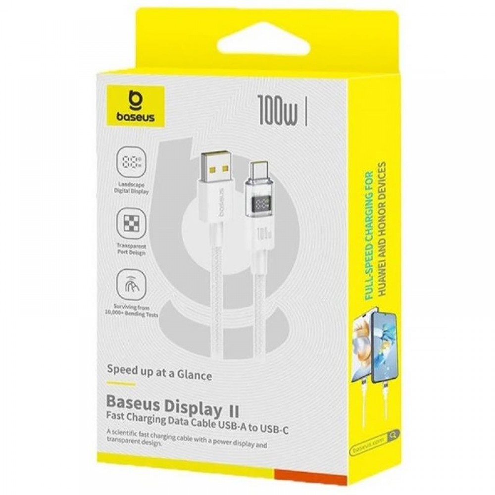Дата кабель Baseus Display 2 USB to Type-C 100W (2m) (P10382701) Дата кабель Baseus Display 2 USB to Type-C 100W (2m) (P10382701)