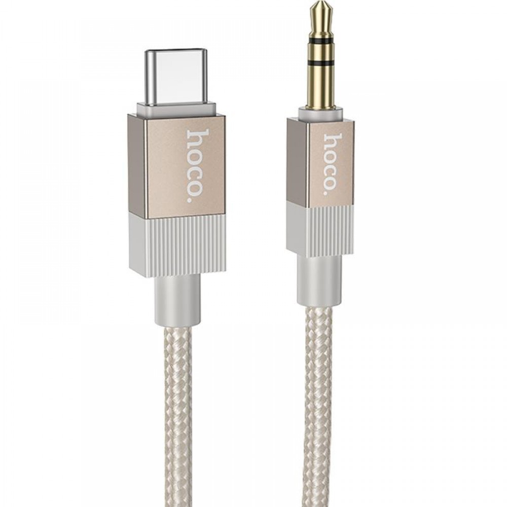 Аудио кабель Aux Hoco UPA32B Clever digital (Type-C to AUX 3.5mm) (1m)