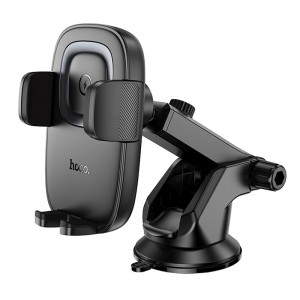 Автодержатель с БЗУ Hoco HW32 Crown push-type (center console)